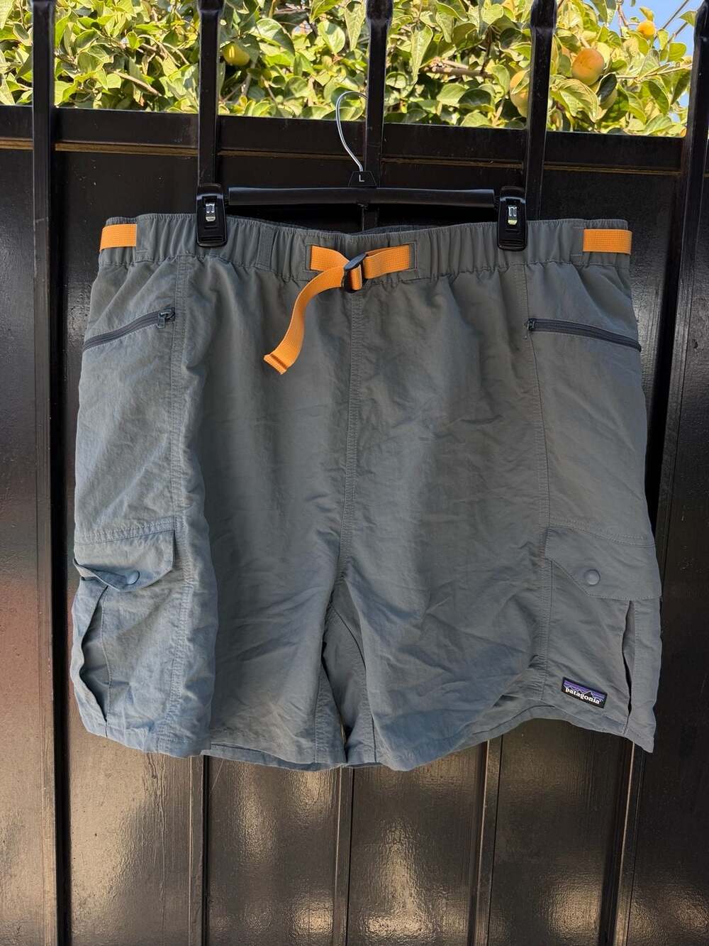 Patagonia Outdoor Everyday Shorts Size XXL Plume Grey Cargo Hiking